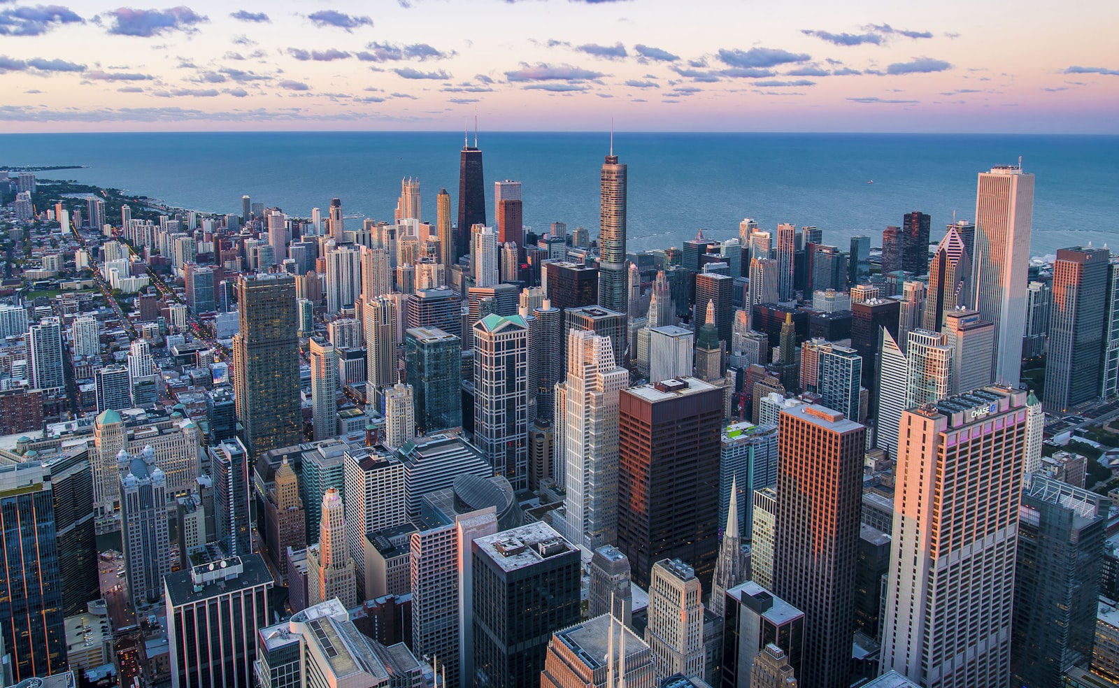 Skyline aerial view